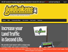 Tablet Screenshot of goldtokens.net